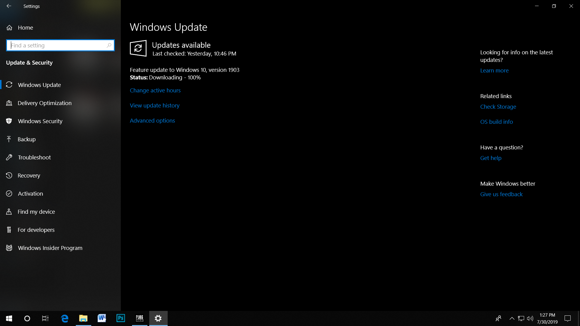 My Windows Update Stuck At Downloading 100 Microsoft Community