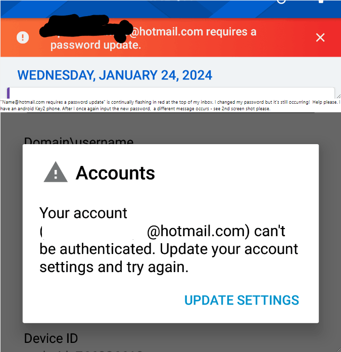 Email address is removed for privacy *** requires a password 