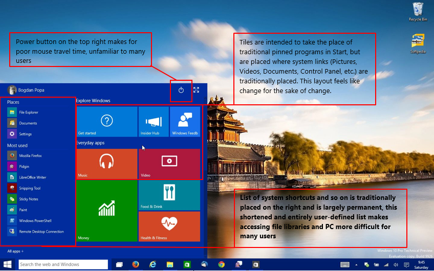 Current Start Menu Poorly Designed - Microsoft Community