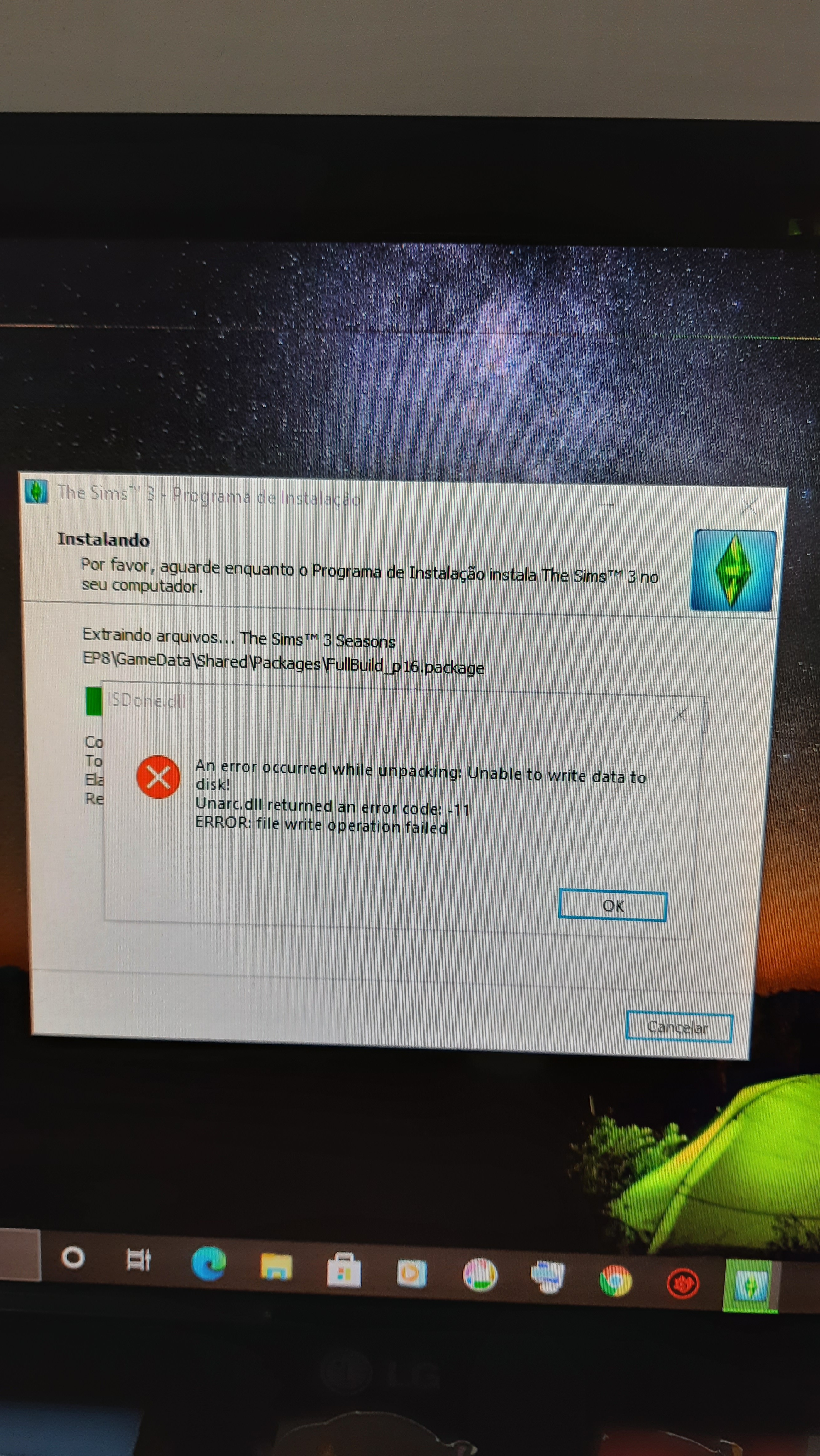 Erro Ao Instalar The Sims 3 - Treinamento, Cerificação E Suporte.