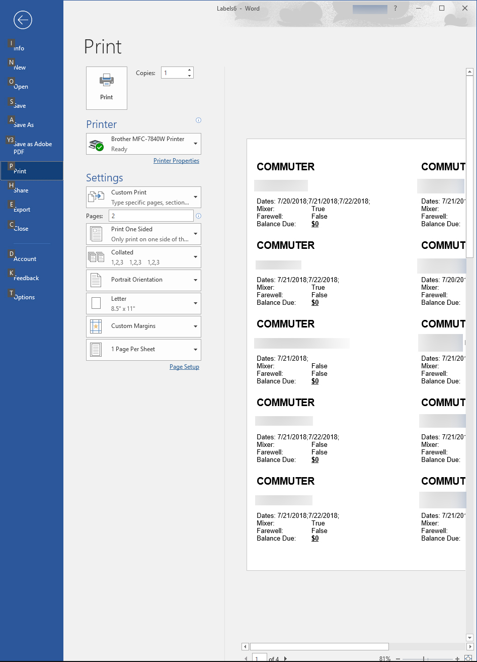 Avery Label 8163 Template