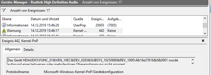 Kein Sound Nach Update Auf Windows 10 Microsoft Community