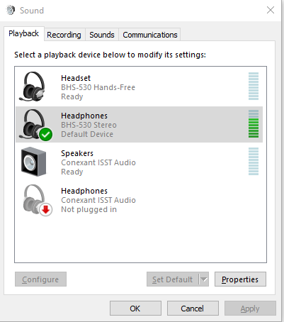 bluetooth headset windows 10 no mic