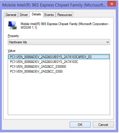 Обновить драйвер mobile intel r 965 express chipset family