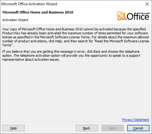 Activation of Office Pro Plus 2010 after transferring to new pc - Microsoft  Community