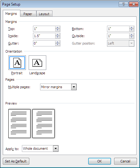 Different paragraph identation for odd and even pages (Word 2010 ...