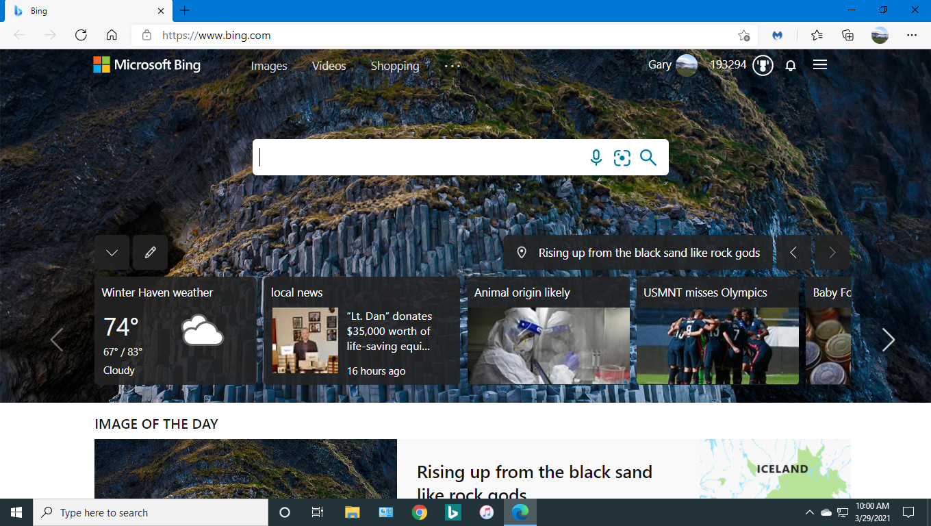 Bing homepage - Microsoft Community