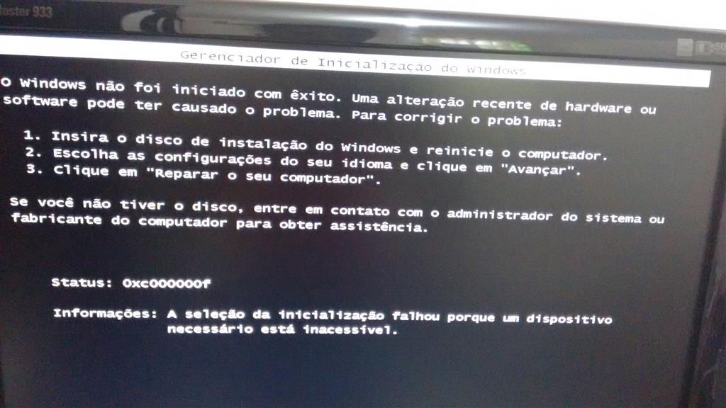 Erro 0xc00000f Para Iniciar Windows 8 A Seleção Da Inicialização Microsoft Community 1456