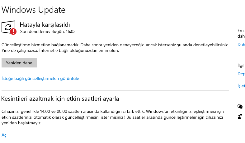 Windows Update Hatayla Karşılaşıldı Hatası Microsoft Community 6906