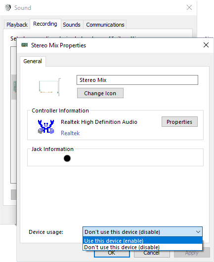 realtek stereo mix download windows 10
