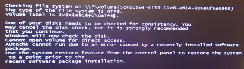 Check file system windows 10