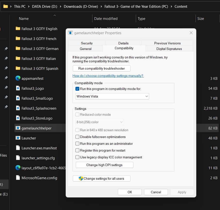 Fallout 3 Will Not Launch On Windows 11 - Microsoft Community