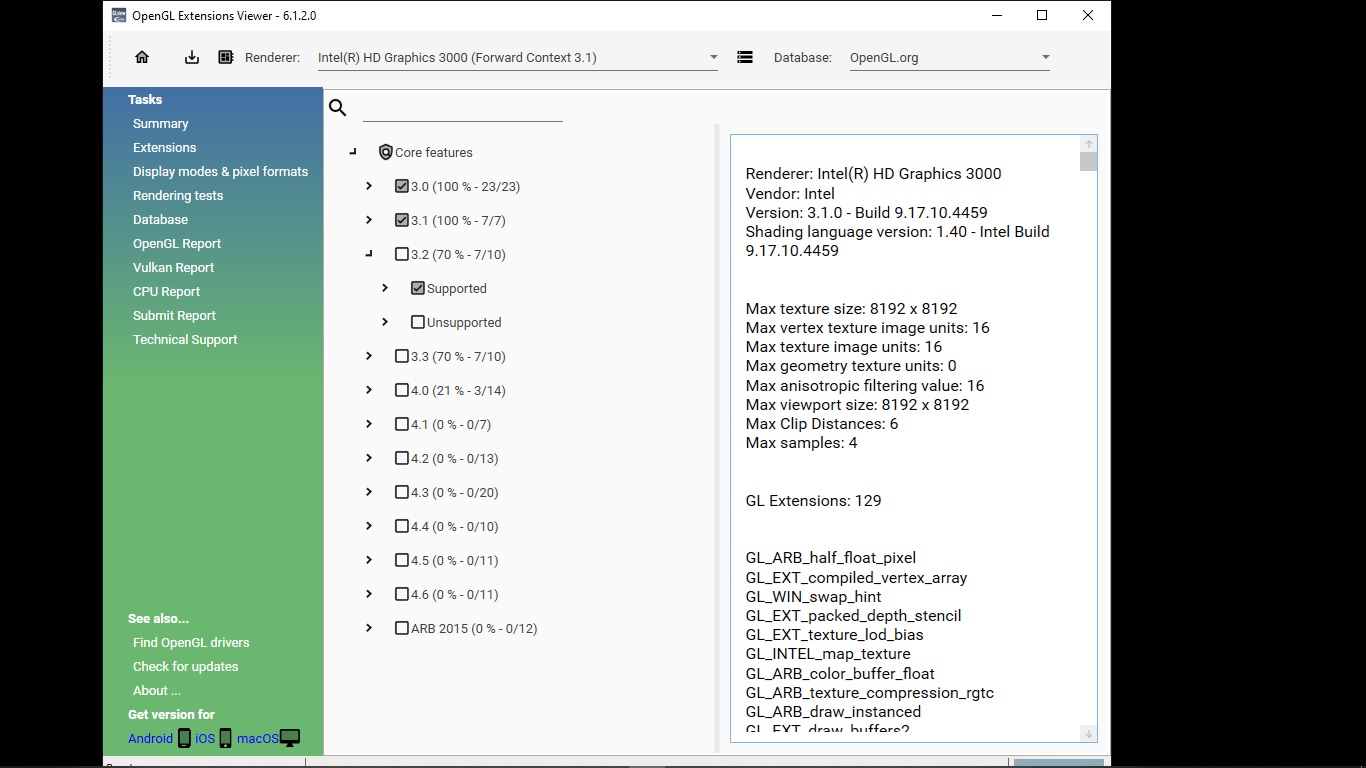 Software requiere OpenGL 3.2. Tengo una Tarjeta Gr fica Intel HD