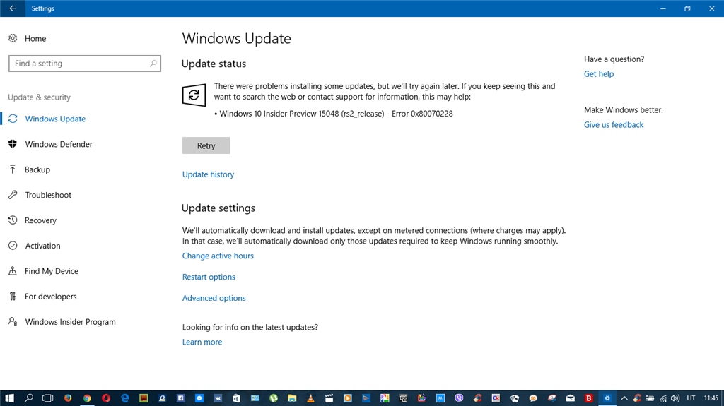 Problems Installing Update - Error 0x80070228 - Microsoft Community