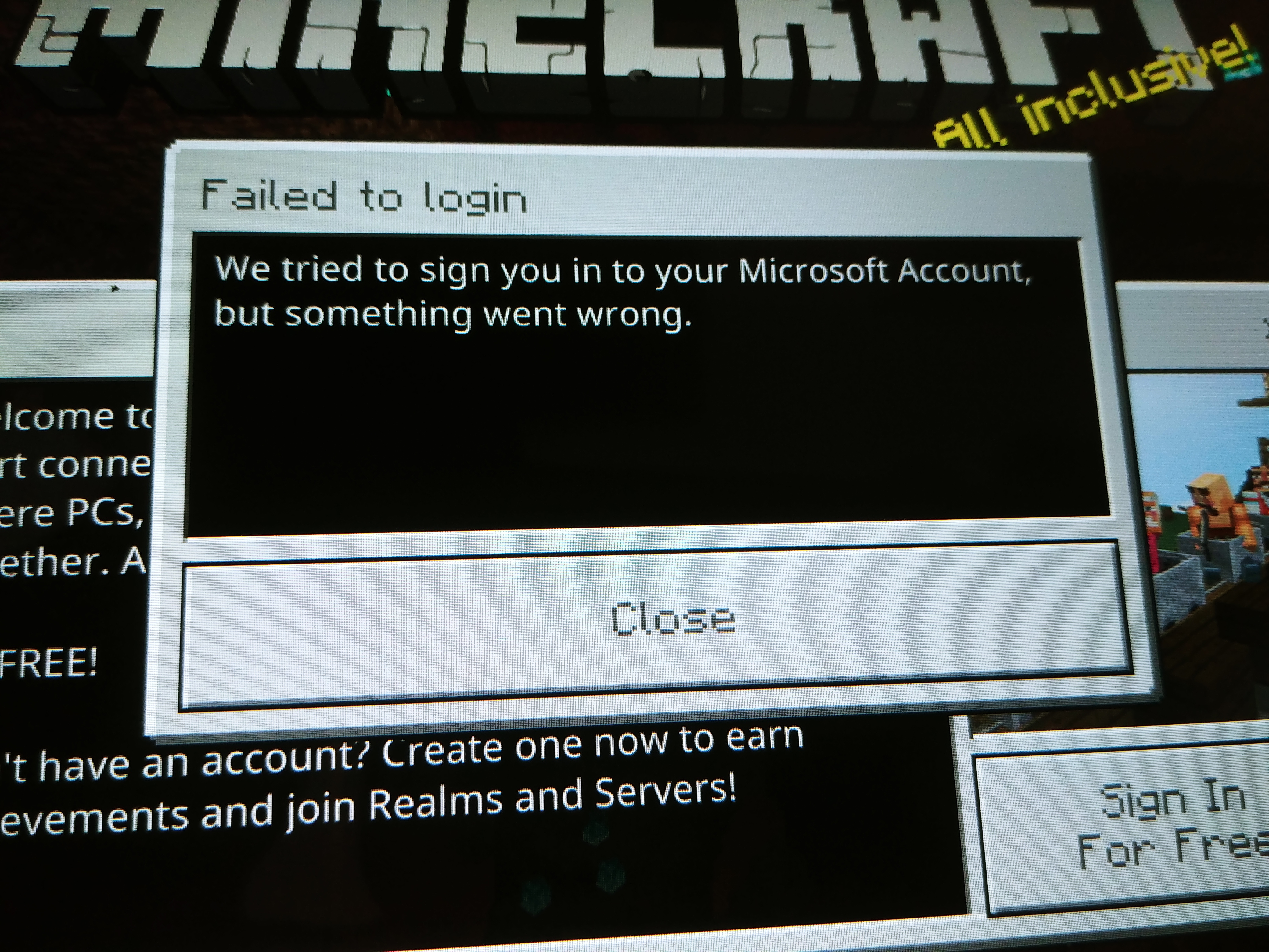 Minecraft Pocket Edition on Android Having Trouble logging in - Microsoft  Community