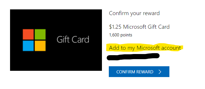 Microsoft points gift best sale card