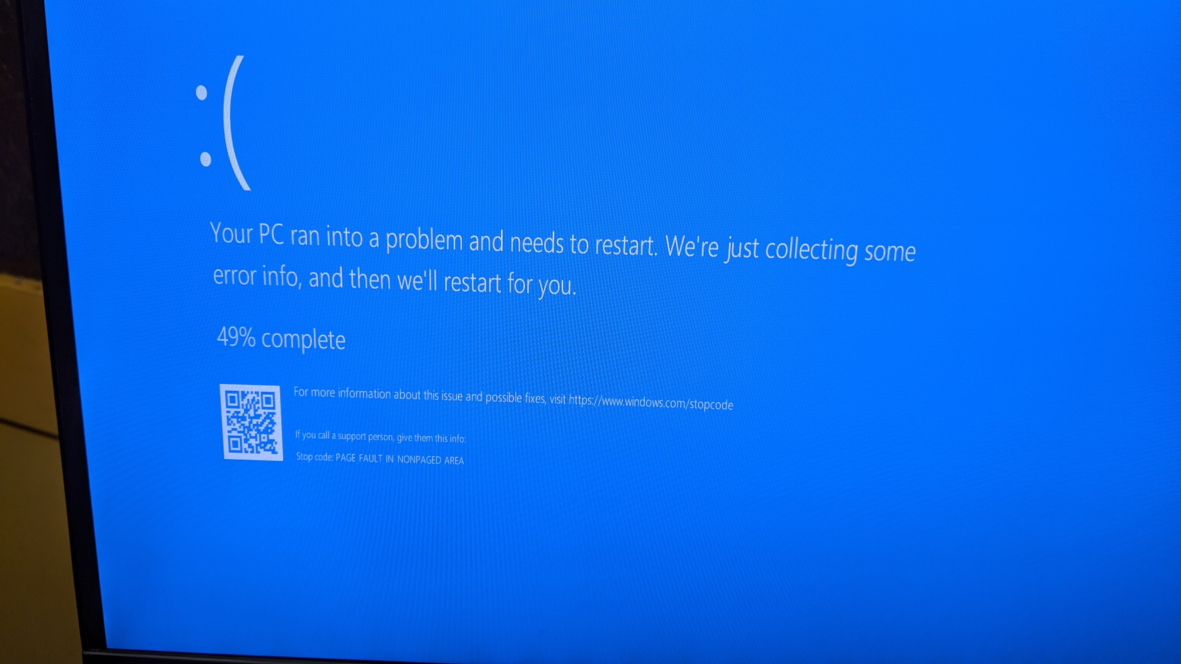 BSOD with random messages when goes sleep - Microsoft Community