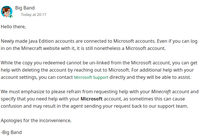 Mojang employee deletes paid customer's minecraft account because r  wanted the name. If you truly want to see how much mojang cares about  banning and deleting accounts. : r/2b2t_Uncensored