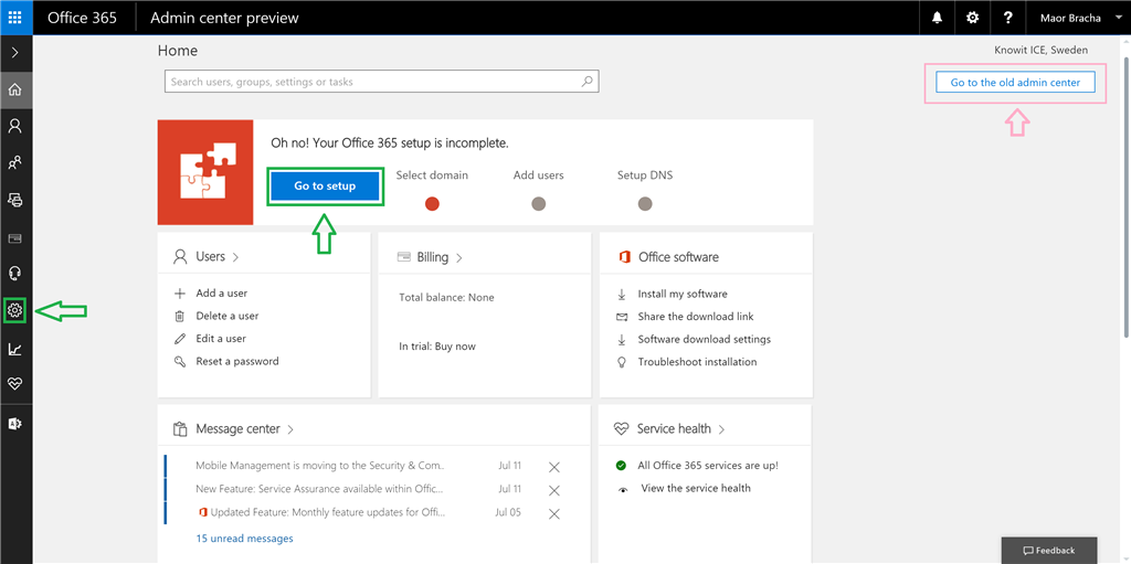 New Office 365 portal] Adding and managing domains - Microsoft Community