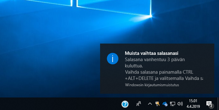 Kirjautumis muistutus - Microsoft Community