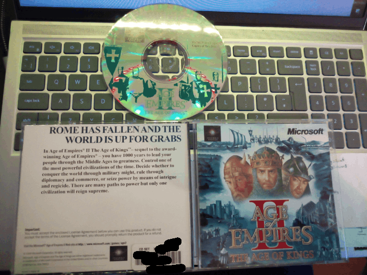 Age of Empires: The Age of Kings (CD) - Lost Product Key