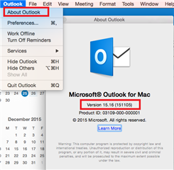 disable outlook for mac