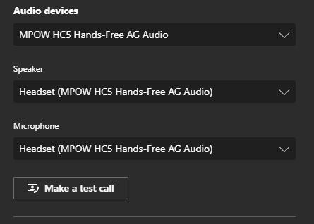 MPOW HC5 Bluetoth headset with mic Microsoft Community