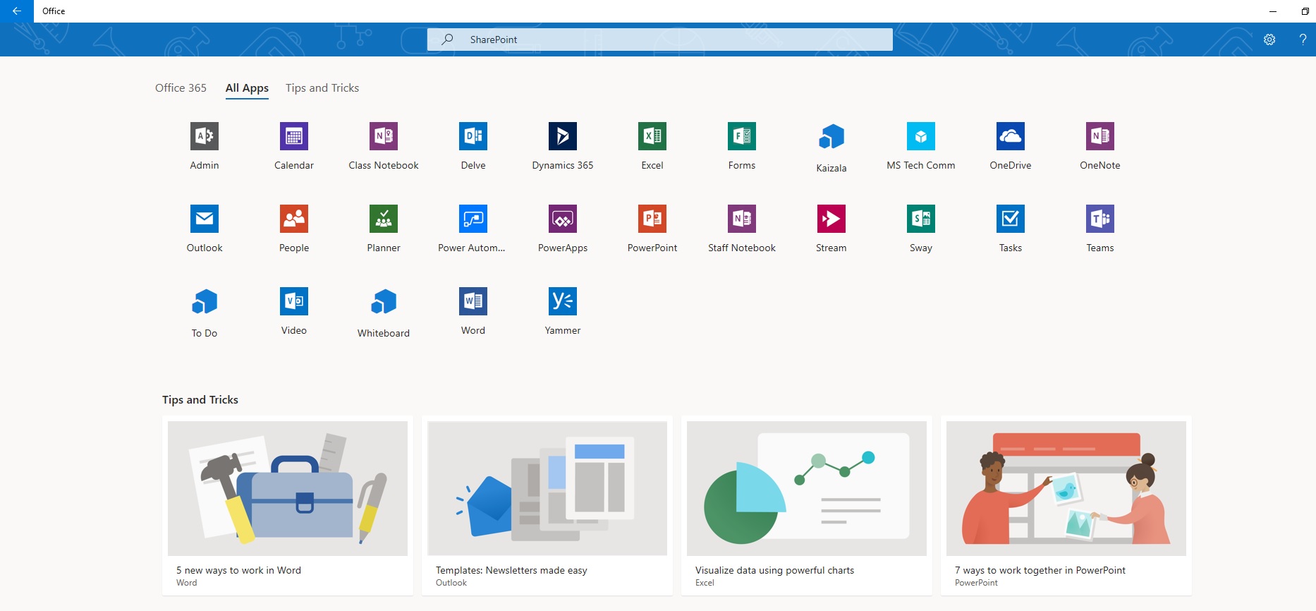 sharepoint-in-office-365-apps-list-microsoft-community