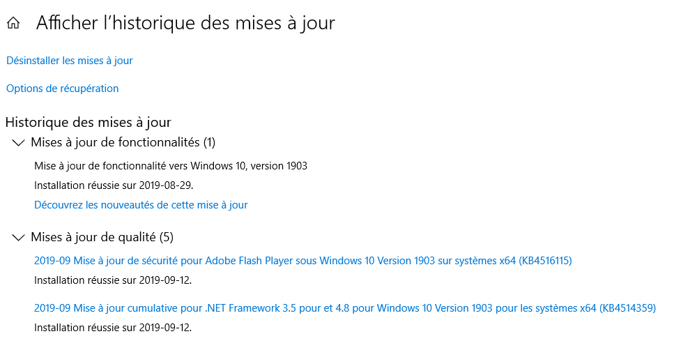 Mise à Jour De Windows Microsoft Community