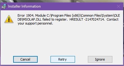 Reinstall of Office 2000 - Error 1904 - Microsoft Community