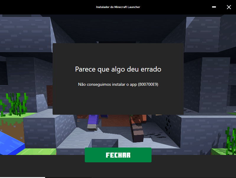 Problema com o instalador do Minecraft. - Microsoft Community