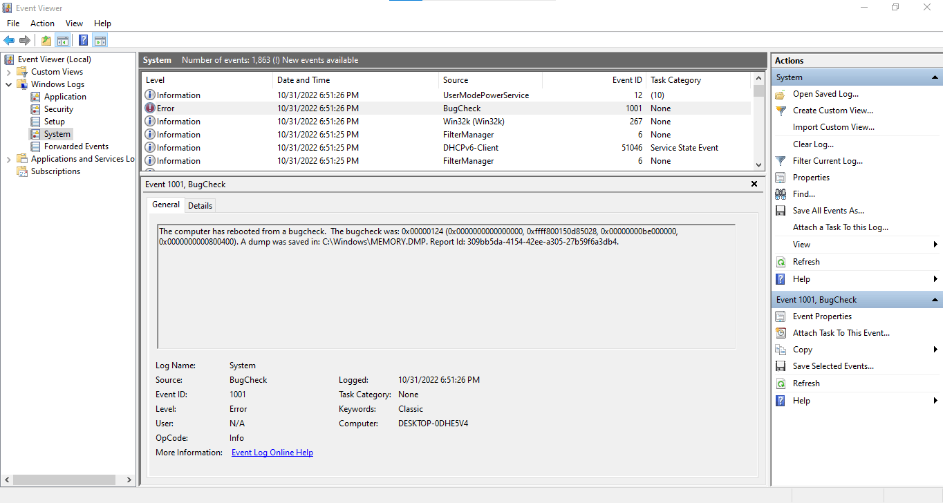 My laptop keeps crashing without no reason please help microsoft