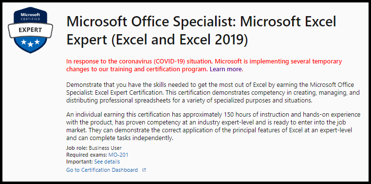 Microsoft Office Certification - Training, Certification, and Program  Support