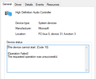 Audio driver is not up to date please check for windows update что это