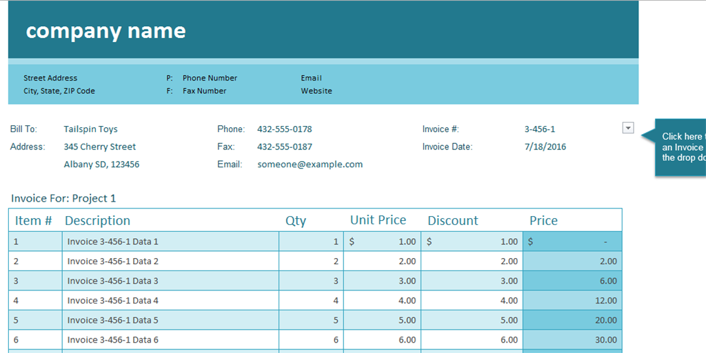 Sales Invoice Tracker Excel Template pulp