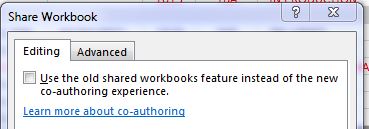 workbook greyed unshare excel microsoft authoring cloud feature using