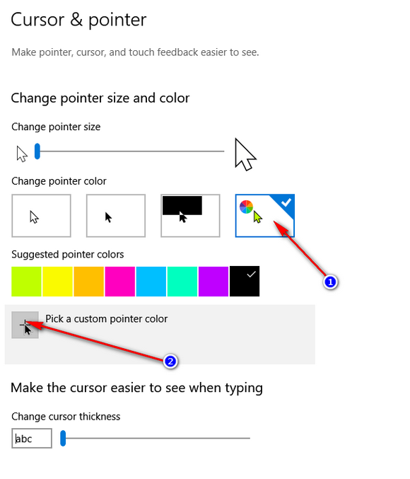 Changing the cursor - Microsoft Community