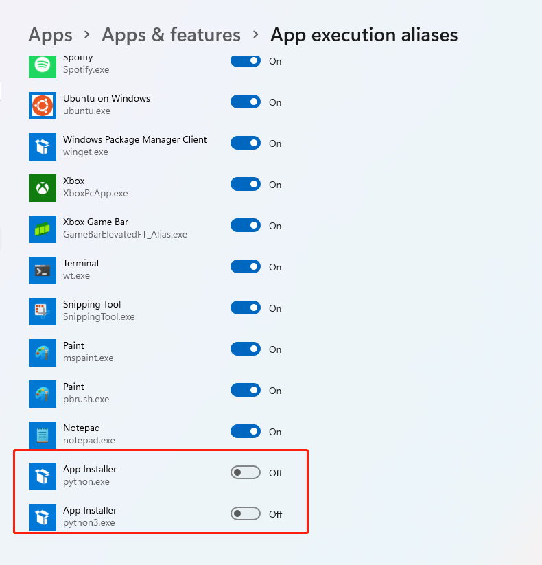 Why I Cannot Turn Off App Execution Aliases?? - Microsoft Community