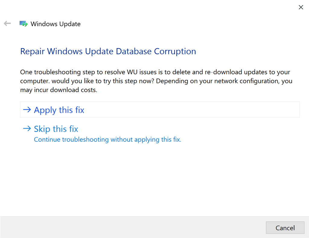 Windows 10 Version 1607 Update Failed