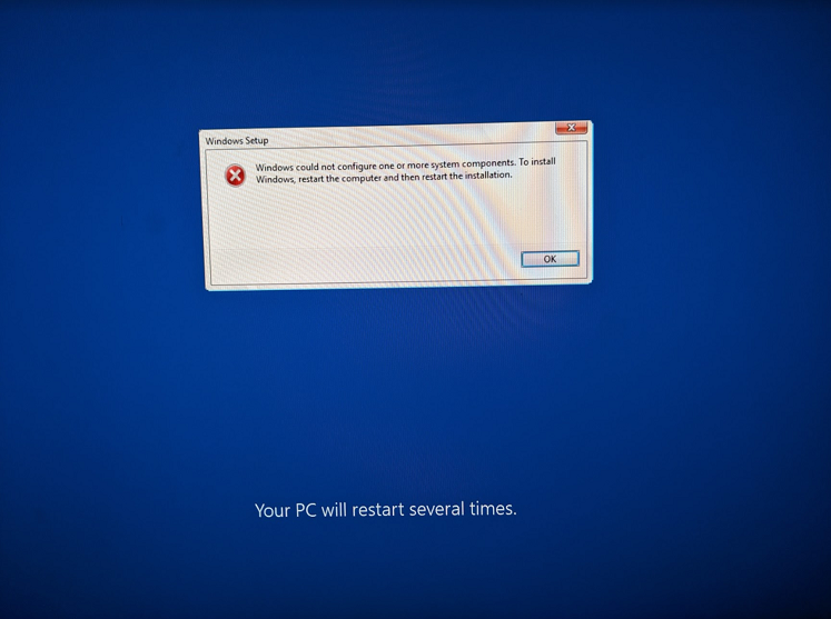 windows 10 version download fails