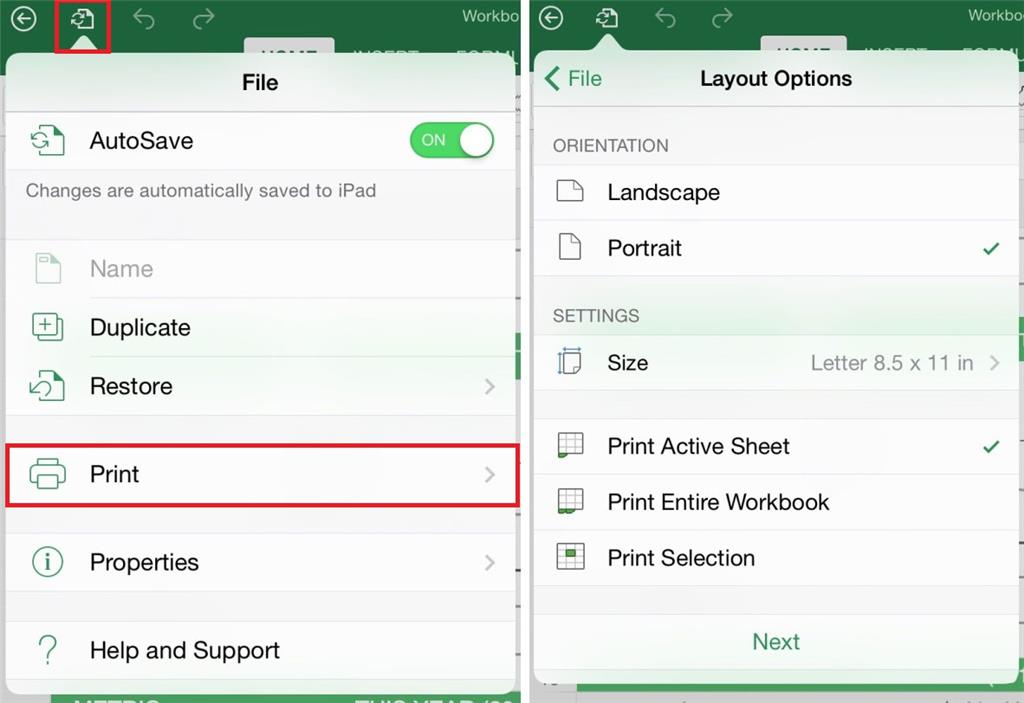 Formatting Excel On Ipad Microsoft Community