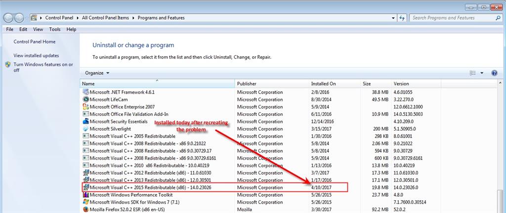 Api Ms Win Crt Runtime L1 1 0 Dll Microsoft Community