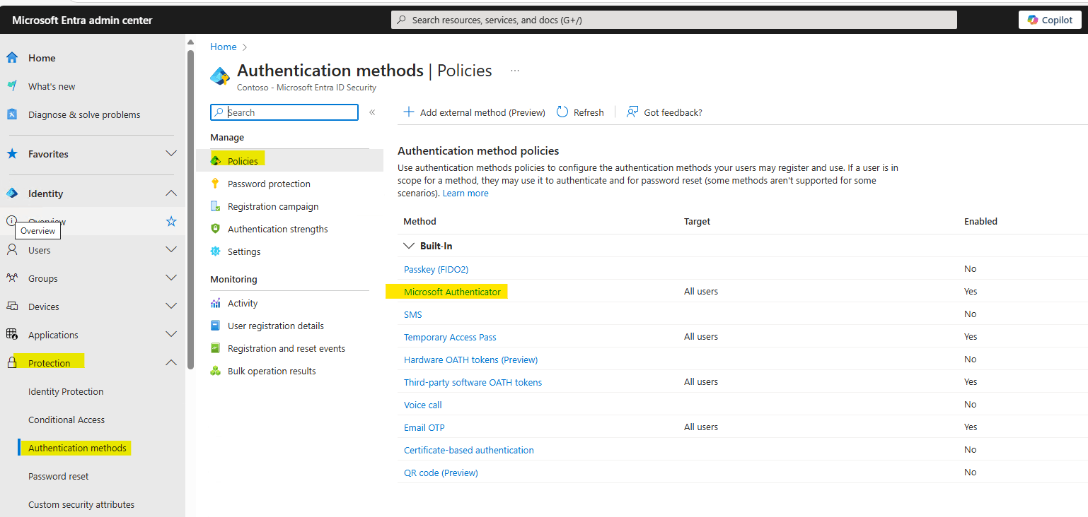 Is there way to disable microsoft authenticator app 2fa requirement