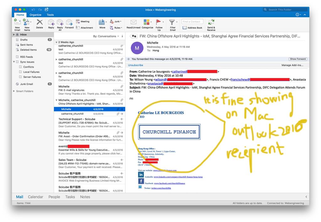 signature in microsoft outlook for mac