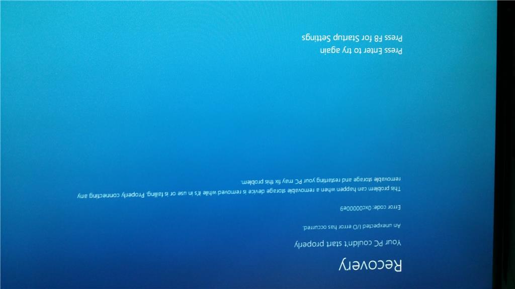 Pc Does Not Start Properly With Error Code 0xce9 Microsoft Community