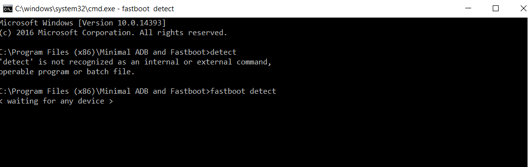 Minimal adb and fastboot cmd