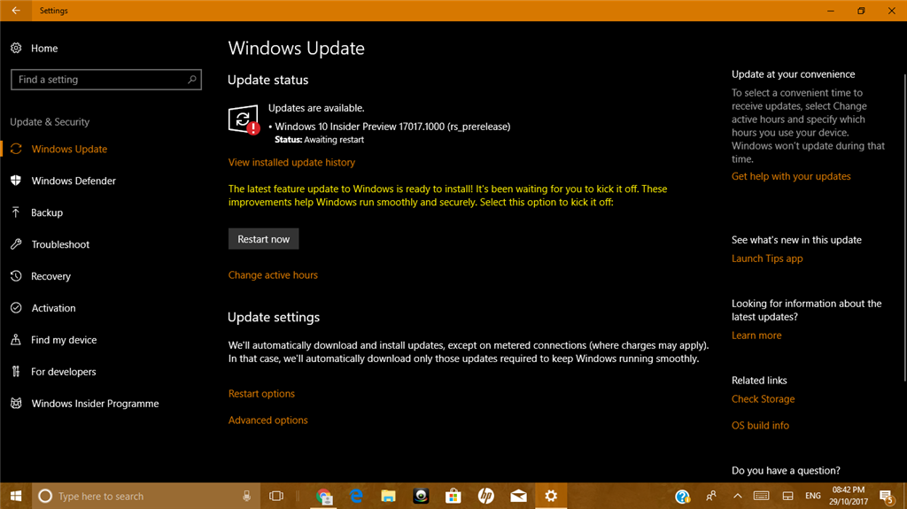 Cannot Update From Build 16299.15 - Microsoft Community