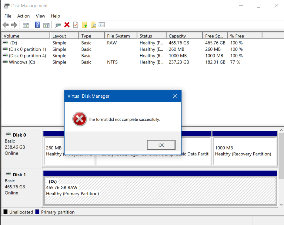 Del Sur mensaje Mendigar New NVMe SSD not recognized by Windows 10 - Microsoft Community