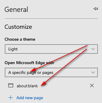 How Do I Get Microsoft Edge To Open To A Blank Screen Microsoft Community