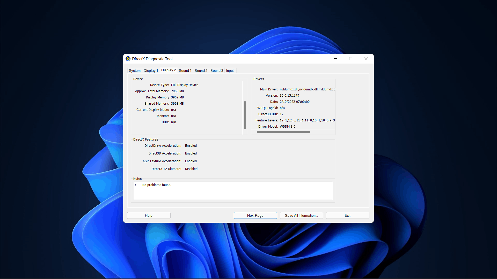 Dxdiag shows DirectX 12 Ultimate as Disabled. How to enable